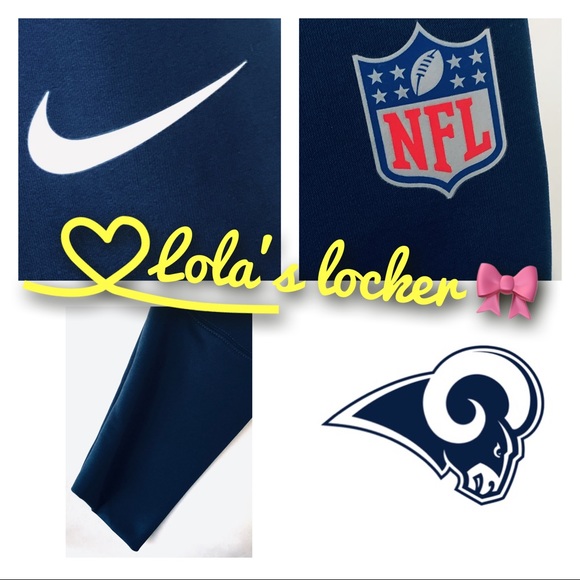 Nike Los Angeles Rams NFL Logo Hoodie Sweater - Picture 5 of 8